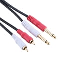 thumbnail image 4 of Monoto RCA Connector Wire Cord,Dual 6.35mm MONO to Dual RCA Audio Cable RCA Audio Line True Excellence, 4 of 9