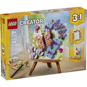 LEGO Creator 3 in 1 Floral Art Decor Painting - Building Toy for Girls & Boys, Ages 8+ Kids Bedroom or Desk Decor with 3 Building Options - Gift for Birthdays - 31390