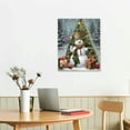 thumbnail image 2 of Happy Picture Decoration Wall Art Canvas Print Winter Scene Snow Scene Suitable for Bathroom Kids New Year Gift, 2 of 4