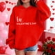 thumbnail image 3 of Sudadera con capucha y estampado de corazón de San Valentín, sudadera de manga larga para niños y niñas, chaqueta para niñas de talla mediana y grande., 3 of 7