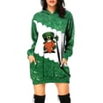 thumbnail image 4 of Vestido con capucha con estampado digital 3D pequeño para mujer del Día de San Patricio de comercio exterior, 4 of 4