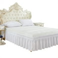 thumbnail image 3 of Elastic Polyester Bed Skirt Ruffle Easy Fit Spread Cover Valance (Queen), 3 of 8