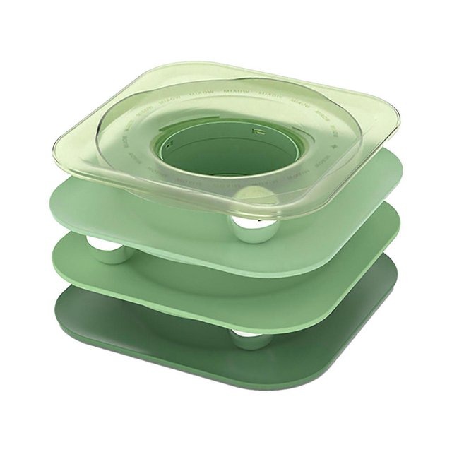 Cat Turntable Tower Toy Kitten Interactive Cube Amusement Bite Resistant Roller Balls Toy Green
