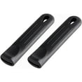 thumbnail image 1 of Soro Essentials - Juego de 2 fundas de silicona para mangos calientes, color negro. Se adapta a sartenes de 12" y 14". Funda resistente al calor para sartenes y planchas., 1 of 5