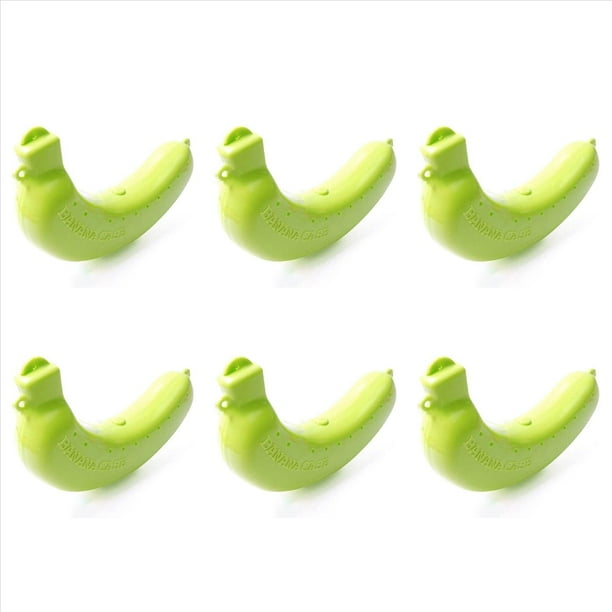 6X Estuche Protector de Frutas y Plátanos Estuche para Almuerzo Estuche para Plátanos Herramientas de Cocina de Plástico