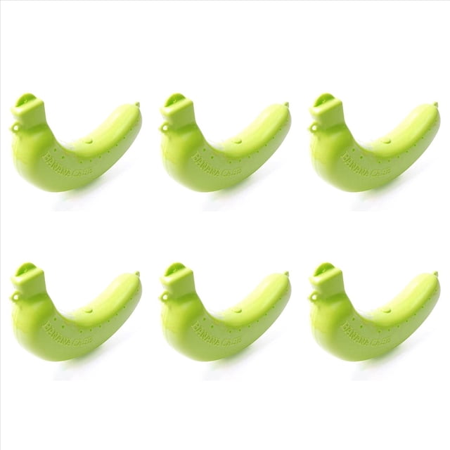 6X Estuche Protector de Frutas y Plátanos Estuche para Almuerzo Estuche para Plátanos Herramientas de Cocina de Plástico