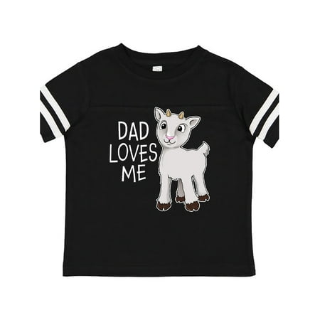 

Inktastic Dad Loves Me- cute goat Gift Toddler Boy or Toddler Girl T-Shirt