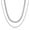 Silver, variant on 2 Pcs Men Chunky Miami Cuban Chain Necklace,Gold Silver Men Stainless Steel Cuban Link Chain Rope Chain for Men Jewelry Gifts 18-24 Inches