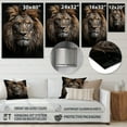 thumbnail image 4 of Designart "Creature Fierce Mane" Animals Metal Wall Art, 4 of 5