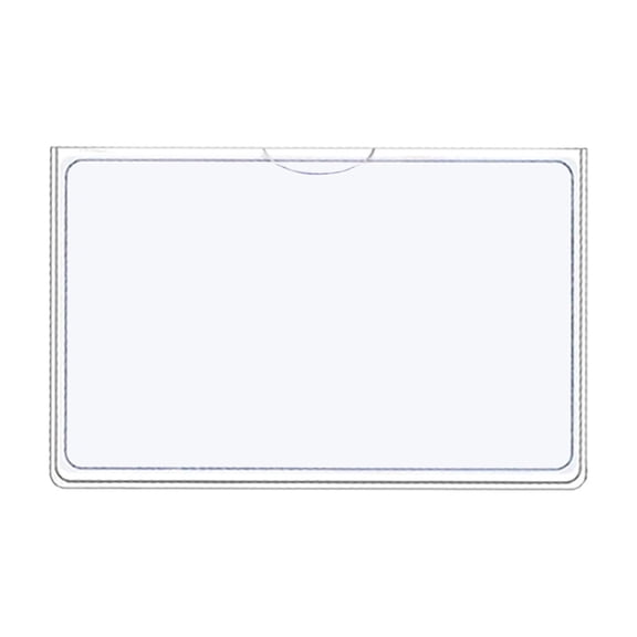 Clear Social Card Protector Holder Credit Card Sleeve Driver License Insurance ID Card Wallet Slot