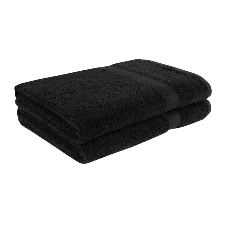 Mainstays Solid Washcloth, Rich Black 