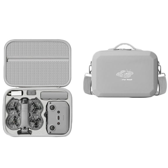 Carrying Case for DJI Neo 2 Fly More Combo Accessories, EVA Travel Storage Bag for DJI Neo 2 Full Protective Cover, for RC-N3 Remote Controller, Four-Battery, Charging Hub