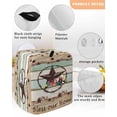 thumbnail image 3 of Western Texas Star Green Stand Mixer Dust Cover with Storage Pocket & Handles,Farmhouse Brown Country Vintage Fits All Tilt Head & Bowl Lift Kitchen Appliance Cover Organizer Accessories,6-8 Quart, 3 of 6