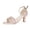 Gold, variant on Dress Sandals Shoes For Women Ladies Gold Silver Glittering Leather Peep Toe Kitten High Heels Ankle Strap Dressy Pump Ballet Flats For Wedding Dancing Dress Evening Party