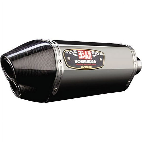 Yoshimura R-77D Stainless/Carbon Tip Slip-On Exhaust Muffler (1160023520)