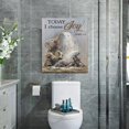 thumbnail image 6 of HFDF Funny Elephant Bathroom Wall Art Cute Elephant Pictures Wall Decor Wild Animal Canvas Print Painting Modern Home Artwork Decorations For Office Bedroom Living Room 16x24inch Framed, 6 of 6