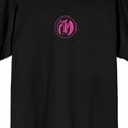 thumbnail image 3 of Power Ranger Pink Ranger Action Character Art Adult Black Crew Neck Short Sleeve T-shirt-6XL, 3 of 4
