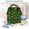 thumbnail image 5 of Fuzoiu Hohey Bee Print Diaper Bag Backpack,Baby Essentials Travel Tote,Multi function Waterproof Diaper Bag, Travel Essentials Baby Bag - Unisex, 5 of 6