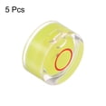 thumbnail image 3 of 5 Packs Round Bubble Level 12x6mm Mini Circular Bullseye Spirit Levels for Leveling Camera Tripod Telescope, Yellow, 3 of 6