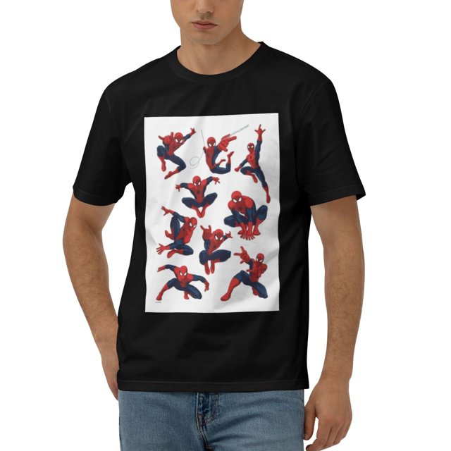 Spider-Man Men's 170g Combed Cotton Short Sleeve T-Shirt