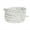 White, variant on Midnight Charm Hematite Beads Black Leather Bracelet