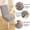 thumbnail image 6 of shyuyusa 6-Piece Elastic Spandex Dining Chair Covers Set Semi Circular Slipcovers Stretchable Water Resistant for Home Restaurant Office Decor, 6 of 6