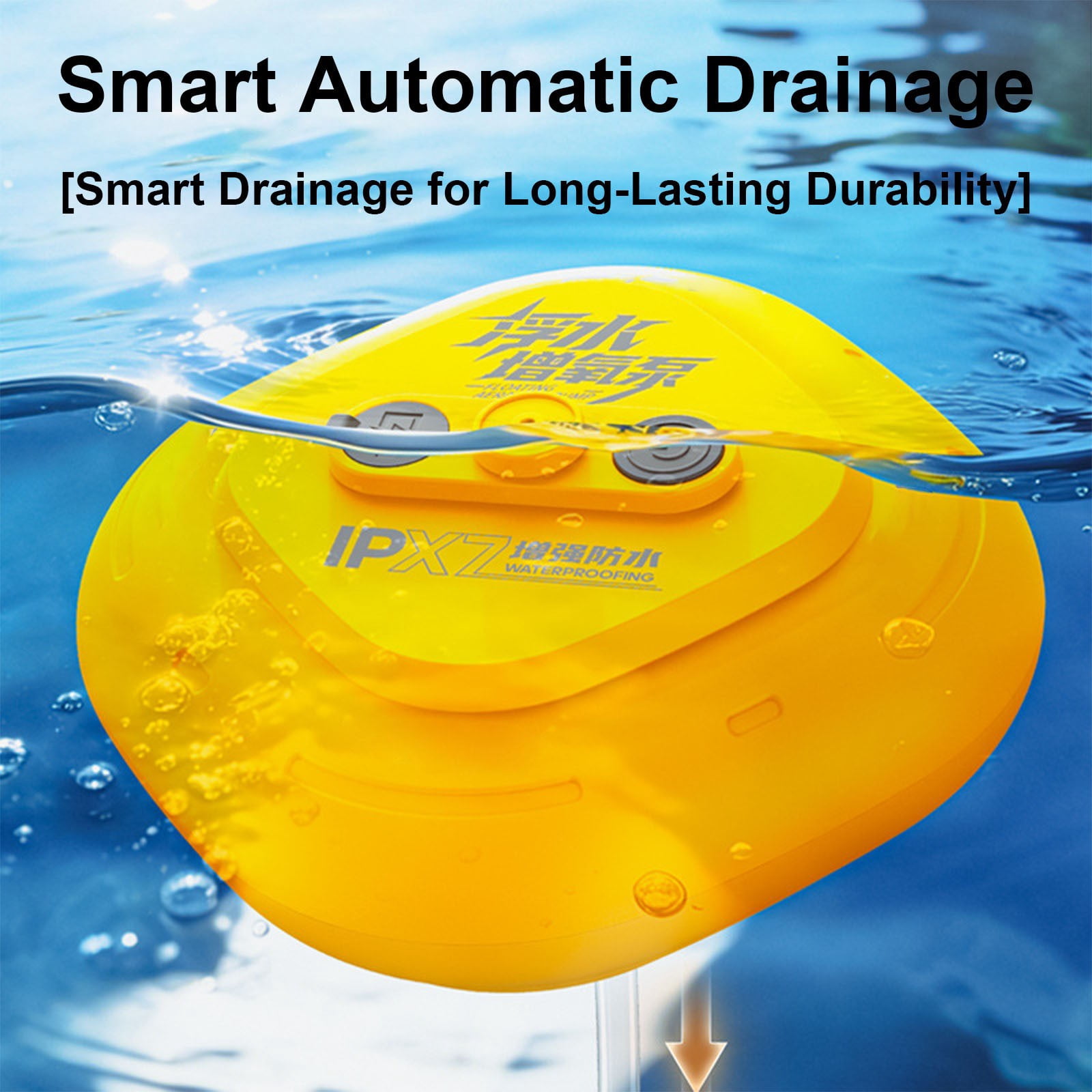 Kaireo Quiet Automatic Water Circulation Pump, Energy-Saving Submersible Pump, Durable Water Tool for Aquarium Maintenance and Outdoor Fishing