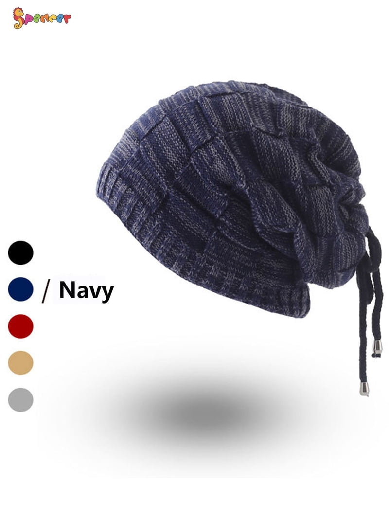 Spencer Men Women Winter Ponytail Messy Bun Beanie Tail Hat  display picture 2