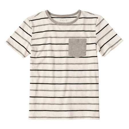 

KIDPIK Boys Short Sleeve Striped Pocket Tee Size: 2T - XXL (16)