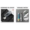 thumbnail image 4 of Andiker - Cepillo profesional para limpiar calzado, cepillo limpiador multifuncional con cerdas suaves, mango largo y colgante para limpiar zapatos, color blanco, 4 of 6