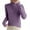 Purple, variant on Drses Women's Turtleneck Wool Pullover Fall Winter Warm Sweater Soft Long Sleeve Knitted