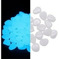 thumbnail image 4 of 100Pcs Glow in The Dark Pebbles Outdoor Decor Glow Decorative Stones Rocks Pebbles Artificial Fish Tank Decorative Rocks for Aquarium Garden Fish Tank, 4 of 7