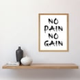 thumbnail image 2 of Gym Decor Inspiration No Pain No Gain Inspirational Exercise Wall Art Art Print Framed Poster Wall Decor 12x16 inch, 2 of 5