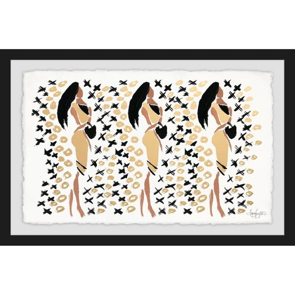 MARMONT HILL - Handmade XOXO Fashion Framed Print 36 x 24