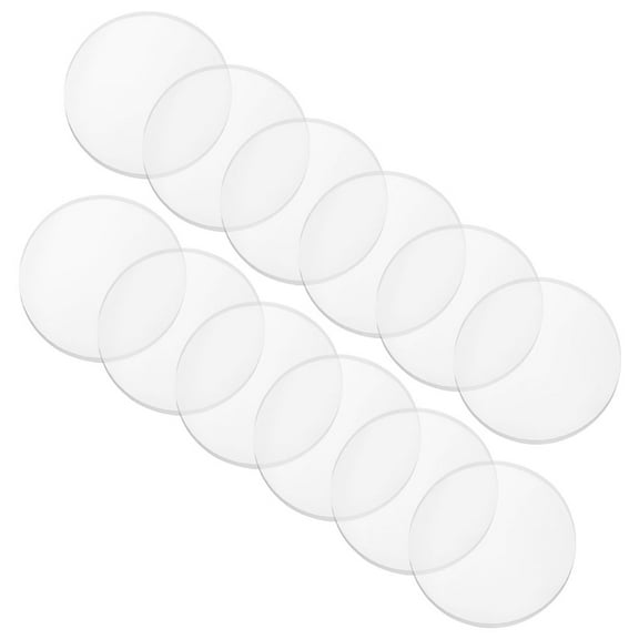 ULTNICE 12Pcs Clear Furniture Bumpers Transparent Rubber Pads for Glass Table