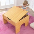 thumbnail image 5 of KidKraft Reversible Wooden Activity Table with Board with 195 Building Bricks   Gray & Natural, Gift for Ages 3+, 5 of 9
