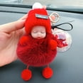 Big Sale! Alofun Key Chains Lovely Simulation Plush Squint Doll