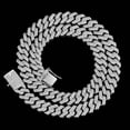 thumbnail image 6 of Width 12MM Iced Out Miami Cuban Link Chain for Men, 16-24 Inch Sparkling Mens Chain Necklace, Solid Thick Big Hip Hop Cuban Link Chains, Gift Box Included, 6 of 8