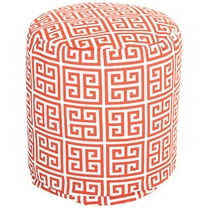Majestic Home Goods Towers Pouf, Small, Orange