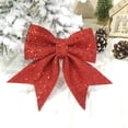 thumbnail image 3 of Adornos para árbol de Navidad, 2 piezas, lazo grande, regalo para fiesta, decoración de Navidad, vacaciones, interior y exterior, 3 of 4