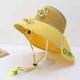 thumbnail image 3 of Gzbliryd Sun Protection Hat Cool Hats Summer Upf 50+ Summer Hat for Girls for Swim Beach (Yellow,3-10 Years), 3 of 3