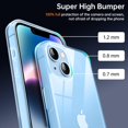 thumbnail image 2 of Shockproof Clear Case for iPhone 14, [Not Yellowing] [10FT Military Drop Protection] Hard Clear Back Four Corner Airbags Drop Protection Phone Cover, 6.1 inch, Transparent, 2 of 14