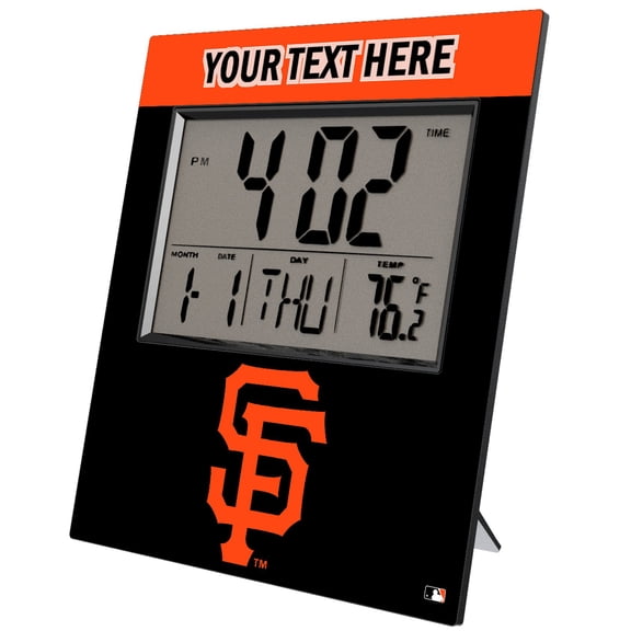Keyscaper San Francisco Giants Personalized Digital Desk Clock