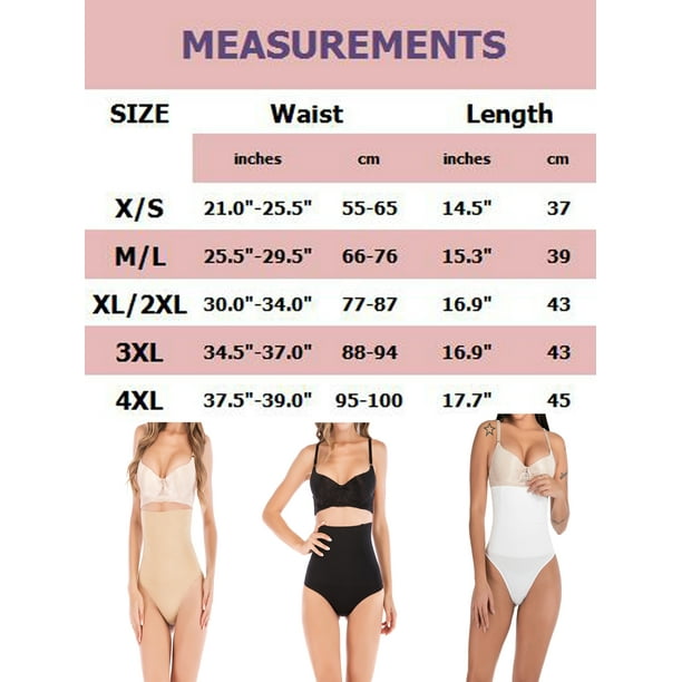 LELINTA Women's Slimming High Waist Tummy Control Thong Shapewear