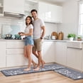thumbnail image 4 of Kitchen Mats for Floor, Kitchen Rugs Sets of 2, Cushioned Anti Fatigue Mats for Kitchen Floor, Non-Slip Kitchen Decor, Water Resistant Kitchen Rug for Home, Kitchen, 17.3"x30"+17.3"x59", 4 of 12