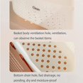 thumbnail image 3 of Cesta de almacenamiento de plástico portátil para ducha, organizador de baño con asa Large, 3 of 5