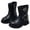 A05-Black, variant on FUZHIQ Women Home Slippers Smile Face Christmas Memory Foam Woman Slipper Bedroom Furry Socks Around House Shoes Cozy