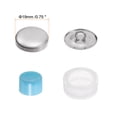 thumbnail image 2 of 100 Sets Self Cover Button Kit 19mm Metal Aluminum Button with 2 Tools, 2 of 6
