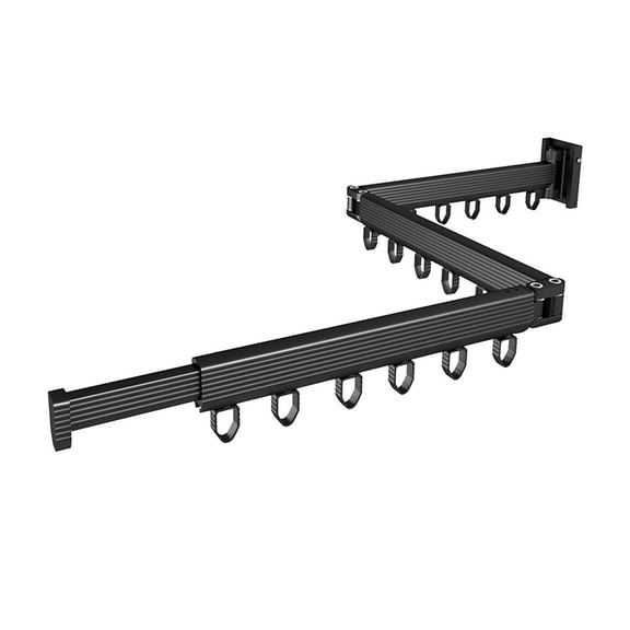 kowaku Cloth Dryer Rack Clothes Airer Wall Mount Save Space Retractable Clothes Hanger Rack Clothes Hanger for Balcony Closet Window