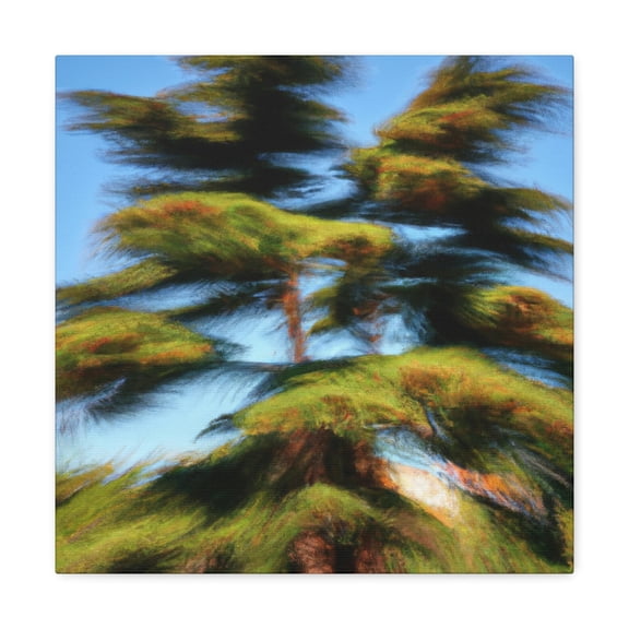 Cedar Tree Pop Art - Canvas